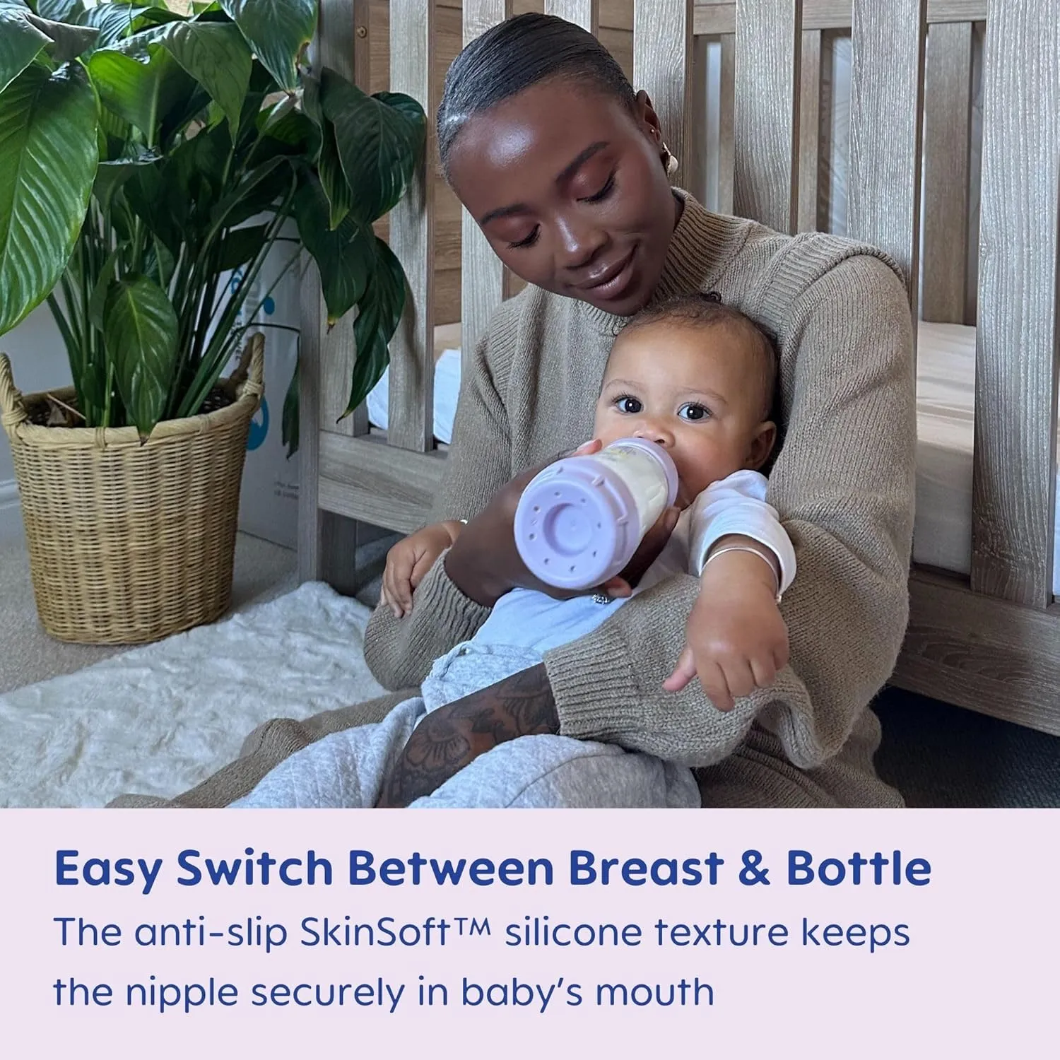 MAM Newborn Essentials Matte Feeding Set with Easy Start Anti-Colic Bottles 5oz, Self-Sterilizing, 0-3 Months Pacifiers and Skinsoft Silicone Nipples, Baby Gift, 10 Pieces