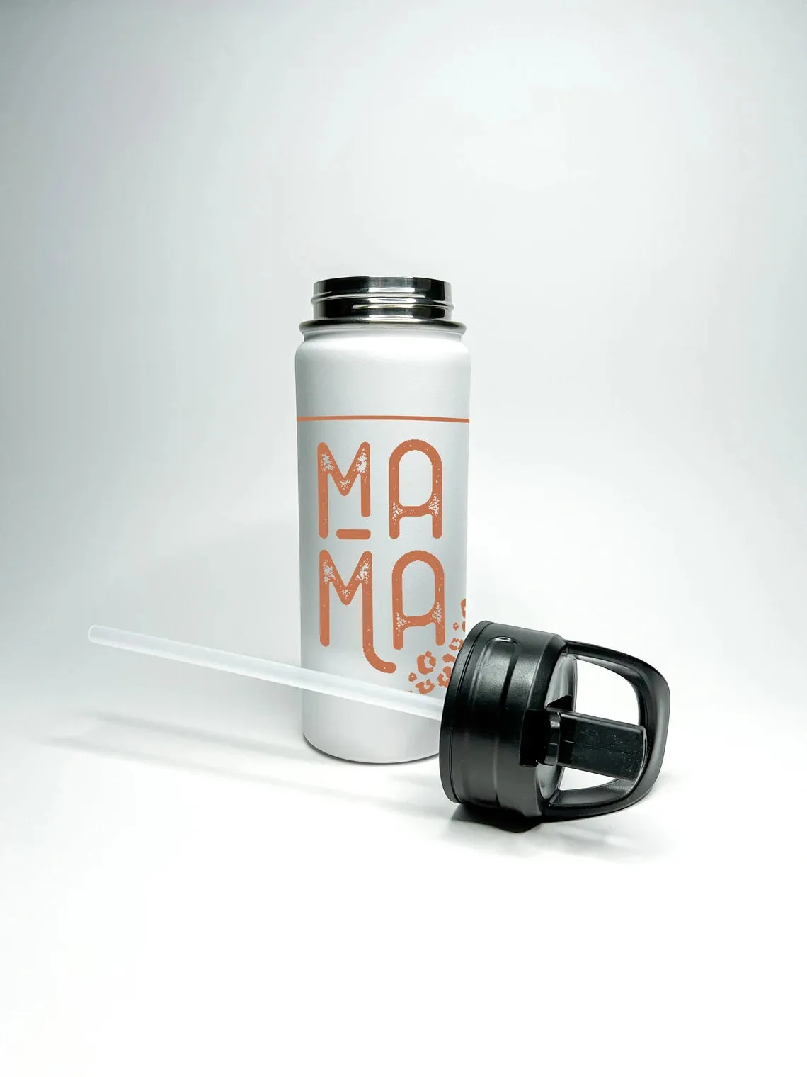 Mama Cheetah print Water Bottle 18/32 oz Stainless Steel Insulated Flasks