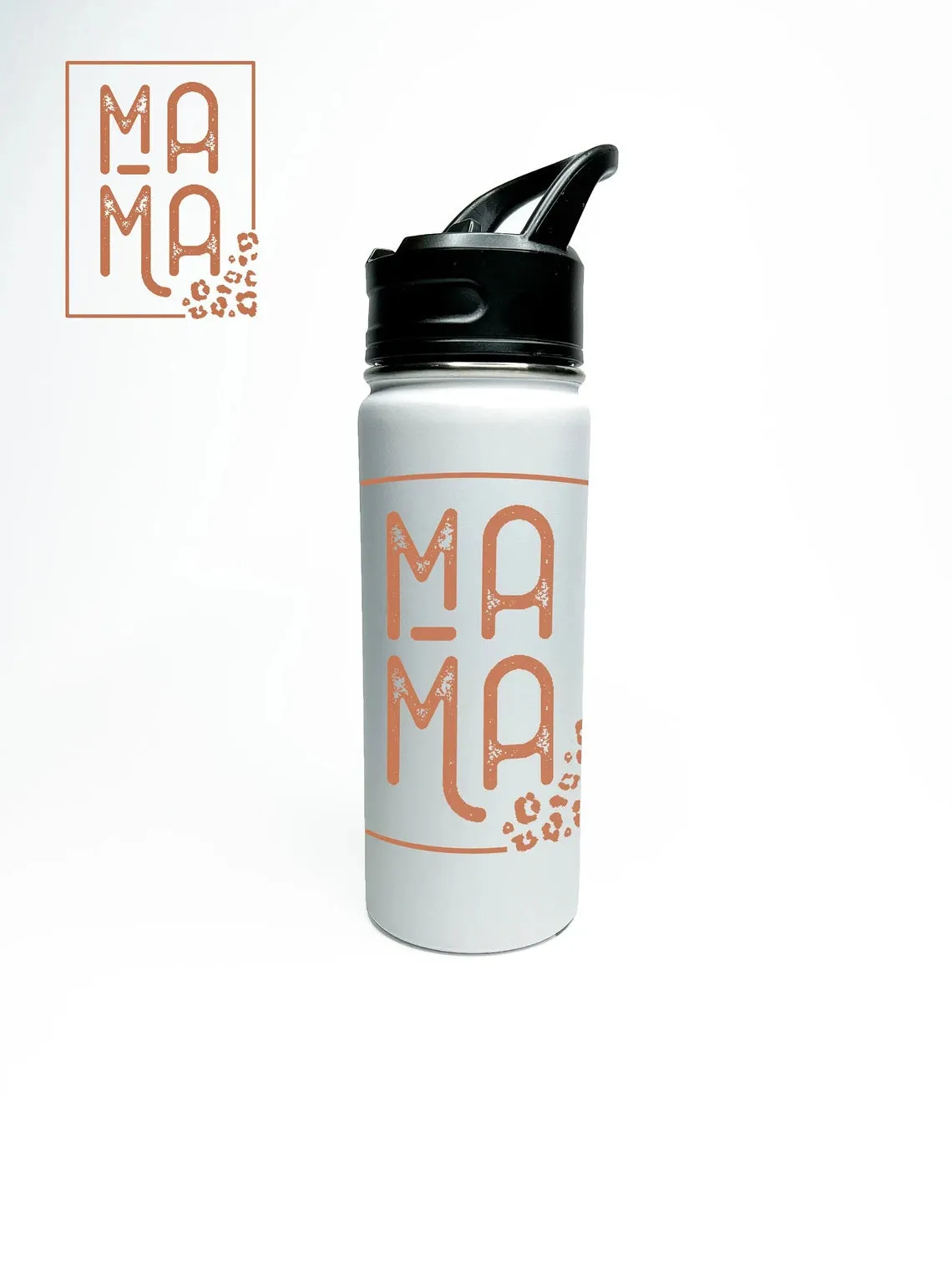 Mama Cheetah print Water Bottle 18/32 oz Stainless Steel Insulated Flasks