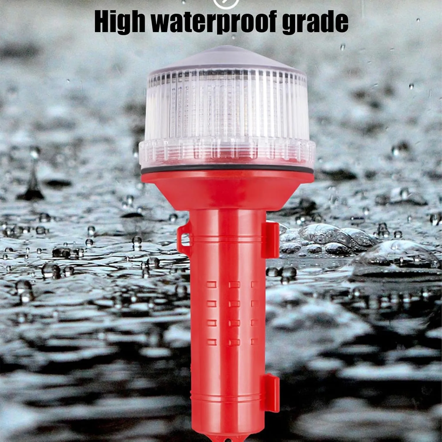 Marine Flares, Marine Safety Strobe Light, Waterproof Electronic Boat Distress Flare, Solar Flares Safety Kit For Boats