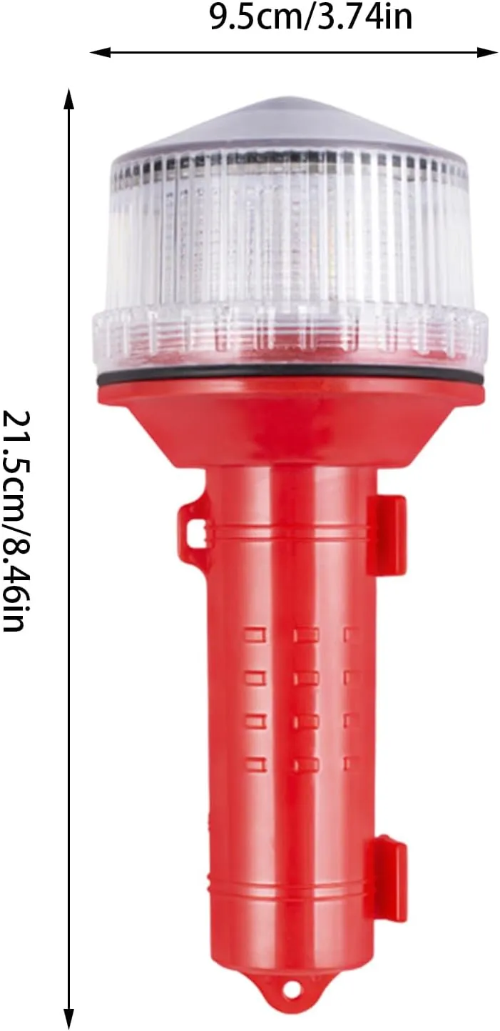 Marine Flares, Marine Safety Strobe Light, Waterproof Electronic Boat Distress Flare, Solar Flares Safety Kit For Boats