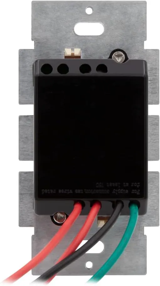 Maxxima Dimmer Electrical Light Switch - Featuring Blue Indicator Light, LED Compatible, 3-Way/Single Pole Use, 600 Watt Max, Dimmable Lamp and Lighting Control, Wall Plate Included - 2 Pack