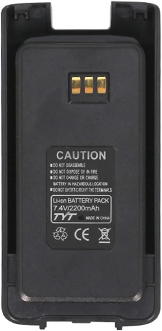 MD-390 2200mAh Battery for DMR MD-UV390 GPS MD-UV390 Lithium 7.4V Battery Replacement Digital Mobile Radio Two Way Radio Walkie Talkie Ham Transceiver