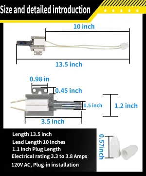 MEE61841401 Oven/Gas Cooker Igniter for LG AP5214765 PS3535362, DS024KX Range Igniter