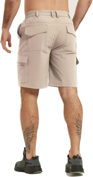 Men's Cargo Work Hiking Shorts Lightweight Quick Dry Waterproof Outdoor Golf Shorts for Men Fishing Travel Camping