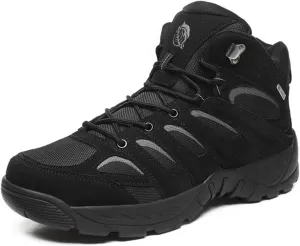 Men's Hiking Boots Lightweight Mid Ankle Trekking Trails Waterproof Boots Work Shoes