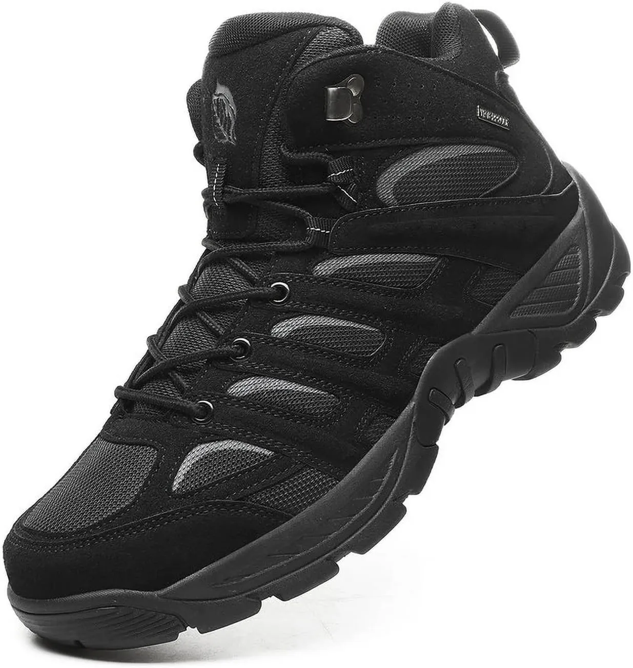 Men's Hiking Boots Lightweight Mid Ankle Trekking Trails Waterproof Boots Work Shoes
