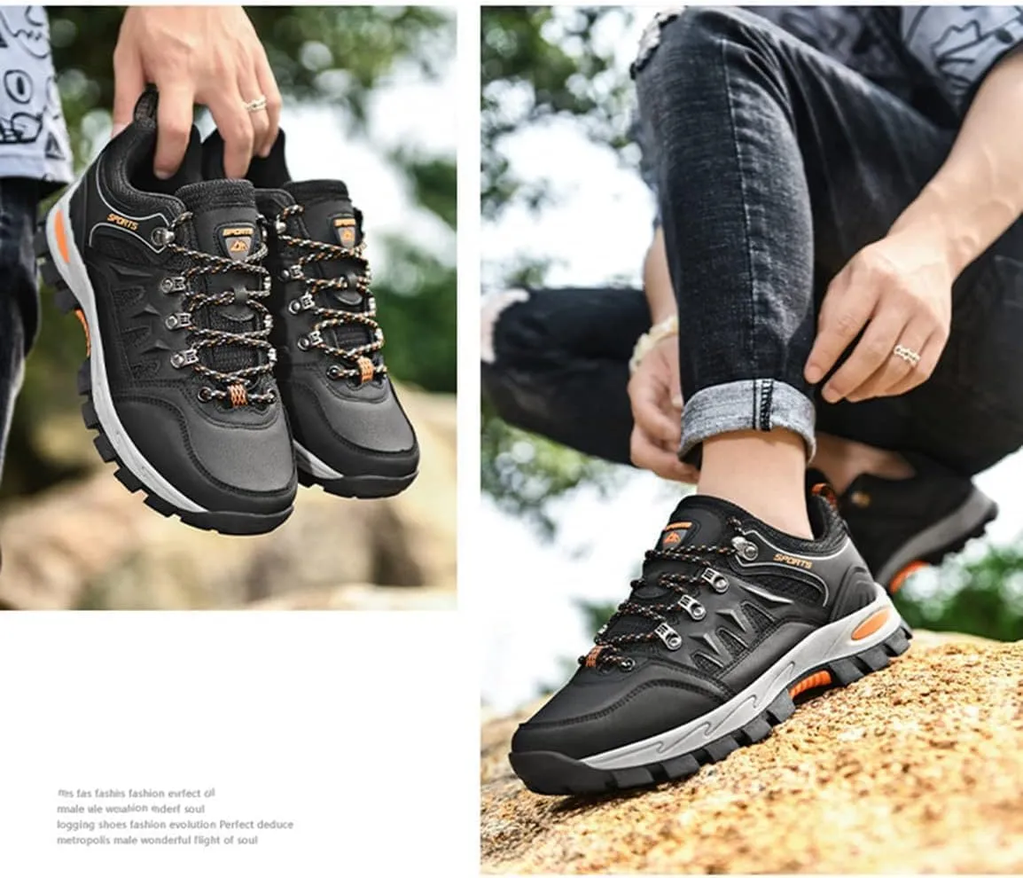 Men's Hiking Shoes Waterproof Anti Slip Hiking Boots Outdoor Lightweight Trekking Sneakers