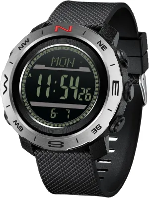Men's Military Watches for Men Tactical ABC Digital Watch Outdoor Sports Altimeter Barometer Compass Thermometer Fitness Tracker Watch Step Counter Dual Time Stopwatch Countdown Waterproof Wristwatch