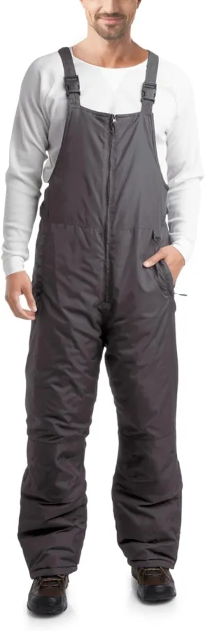 Men’s Snow Bib – Insulated Waterproof Snow Pants Ski/Snowboard Overalls (S-2XL)