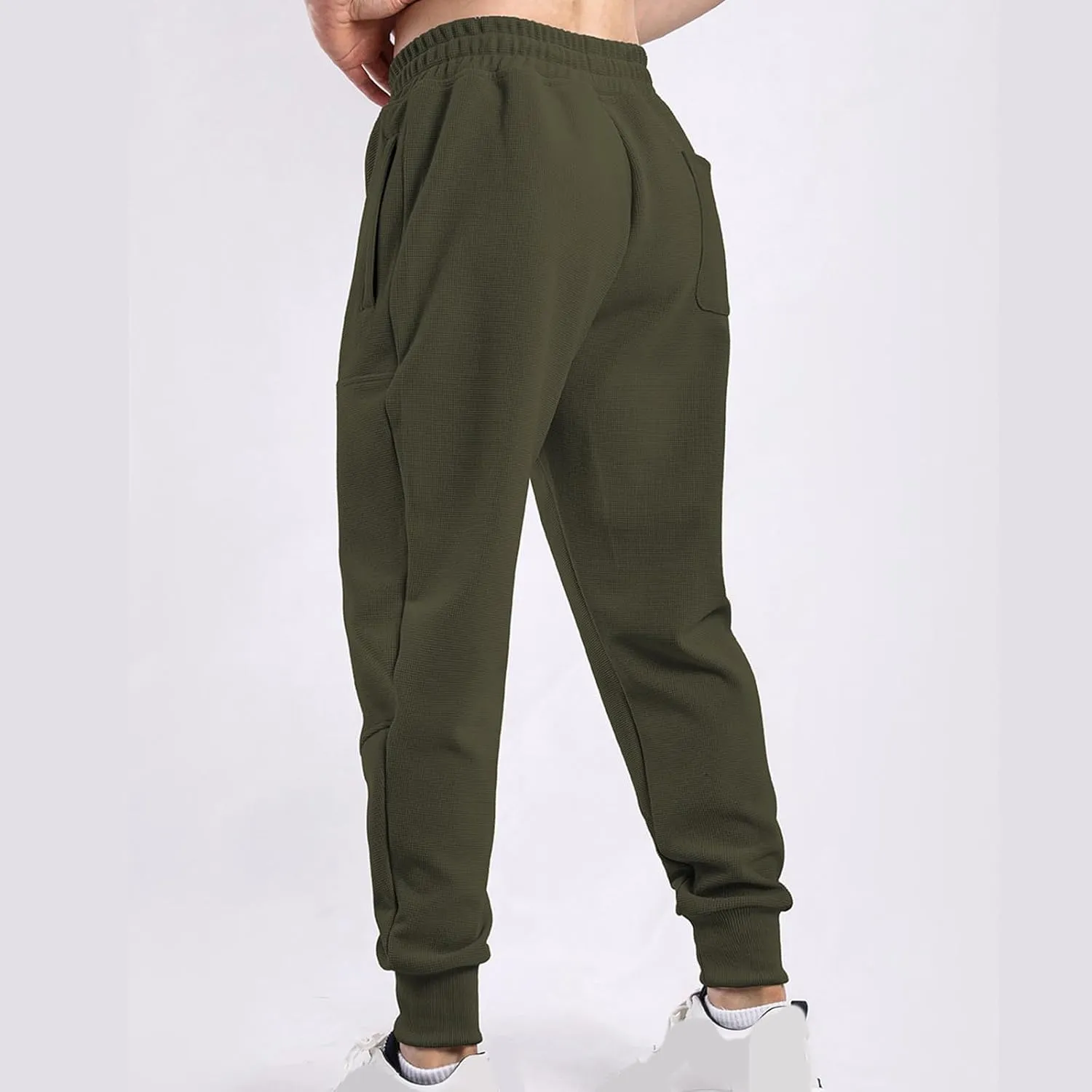 Mens Sweatpants Casual Drastring Elastic Waist Sports Athletic Pants Gym Running Relaxed Fit Joggers Outdoor Pants
