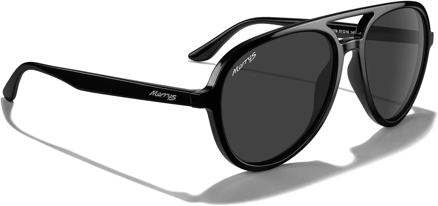MERRY'S Classic Polarized Aviator Sunglasses For Womens Mens Retro Double Bridge Aviators S8376