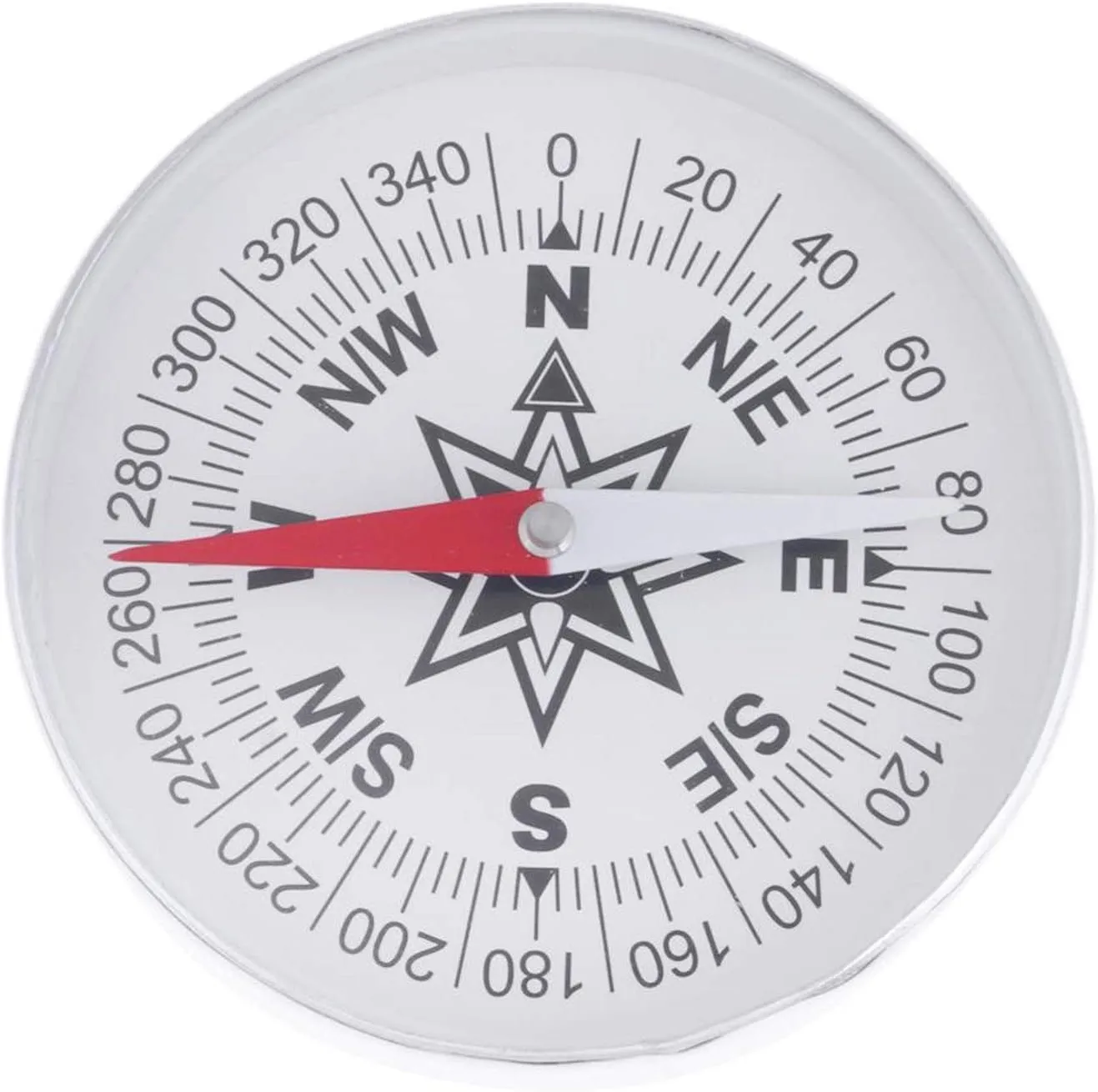 Metal Survival Sighting Compass Waterproof Emergency Tool for Mountaineering Kayaking Boating Camping Hiking Backpacking