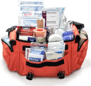 MFASCO Deluxe Sports First Aid Kit - 311-Piece - Orange Bag - Comprehensive Emergency Supplies for Sports Injuries - Ideal for Coaches, Athletes, Club, League and Travel Sports Teams