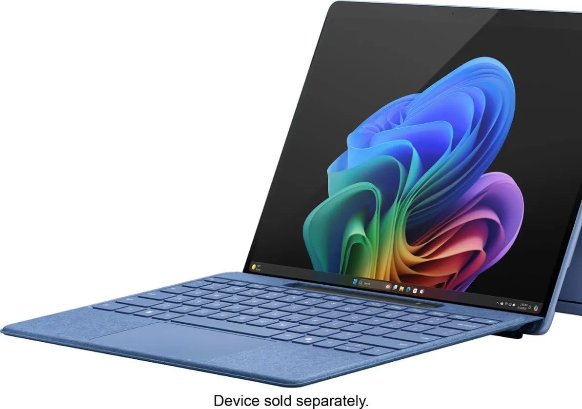 Microsoft Surface Pro Flex Keyboard with Slim Pen Bundle, 2-in-1 Alcantara keyboard for Surface Pro Copilot  (11th Edition), Pro 9 and 8, Windows 11 Copilot  PC, Sapphire