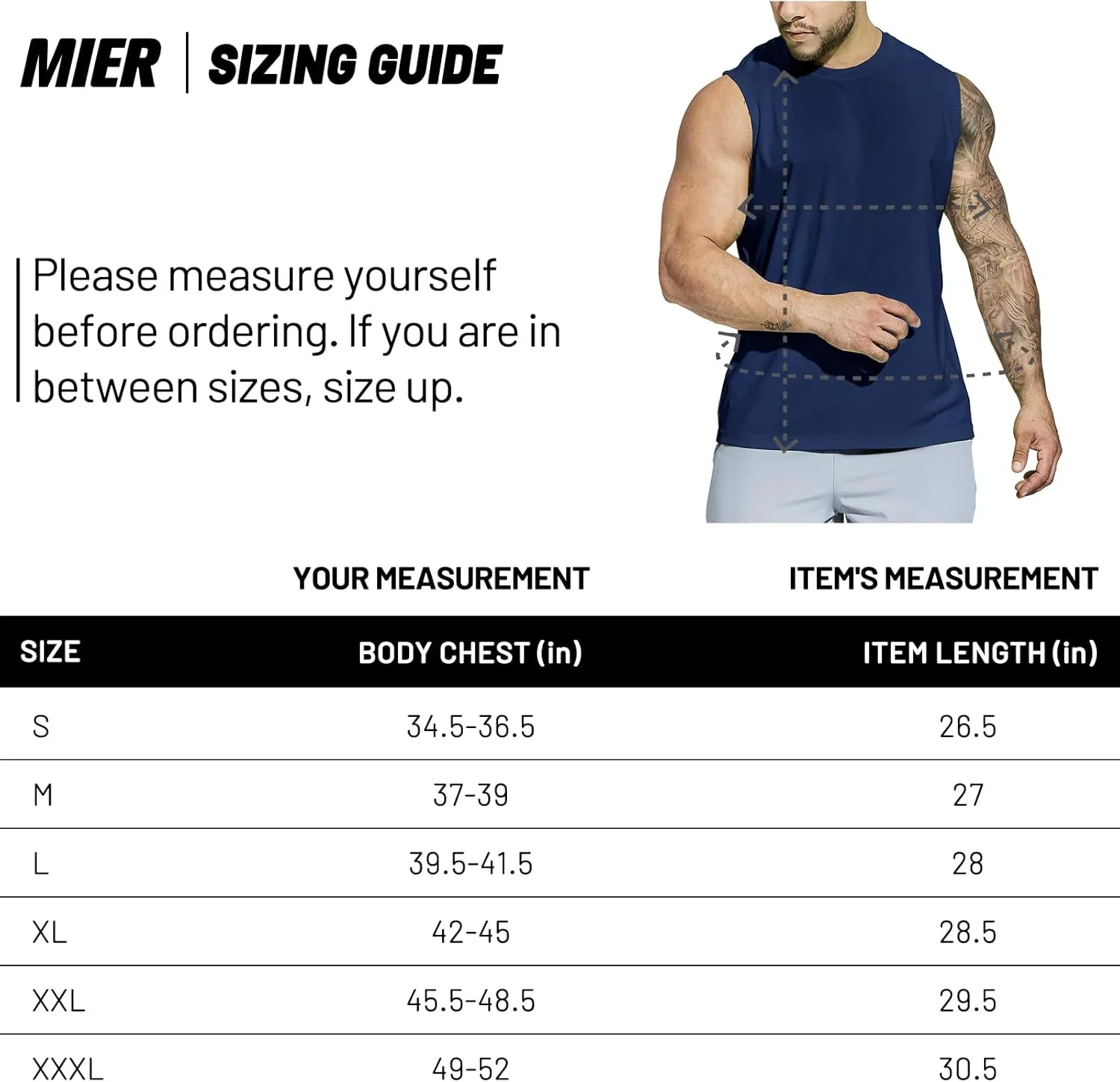 MIER Men's Workout Tank Tops UPF 50  Swim Shirts Quick Dry Running Sleeveless UV Protection Muscle Tees