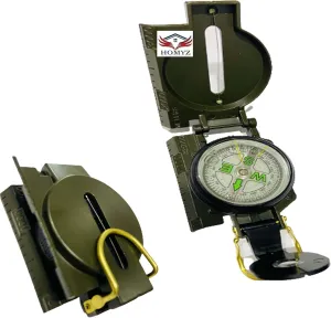 Military Compass Hiking Camping Navigation Survival Pocket Compass Waterproof Hand Held Compasses with Pouch for Hiking Camping Gear Compass
