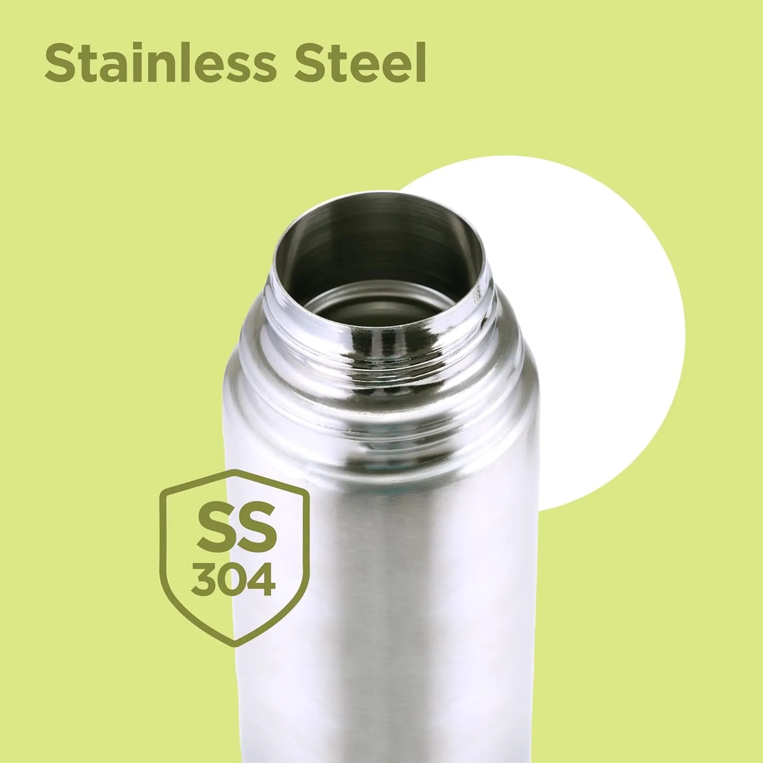 Milton Vacuum Flask for Hot Drink 500 ml (16 oz), Stainless Steel Double Walled Insulated Water Bottle for 24 Hour Hot and Cold Drinks, Leak proof, BPA Free, Thermosteel Flip Lid Set of -2
