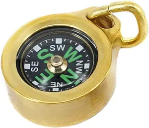 Mini Compass, Luminous Design, Outdoor Navigation Compass Tools for Camping, Hiking and Other Outdoor Activities(Gray)