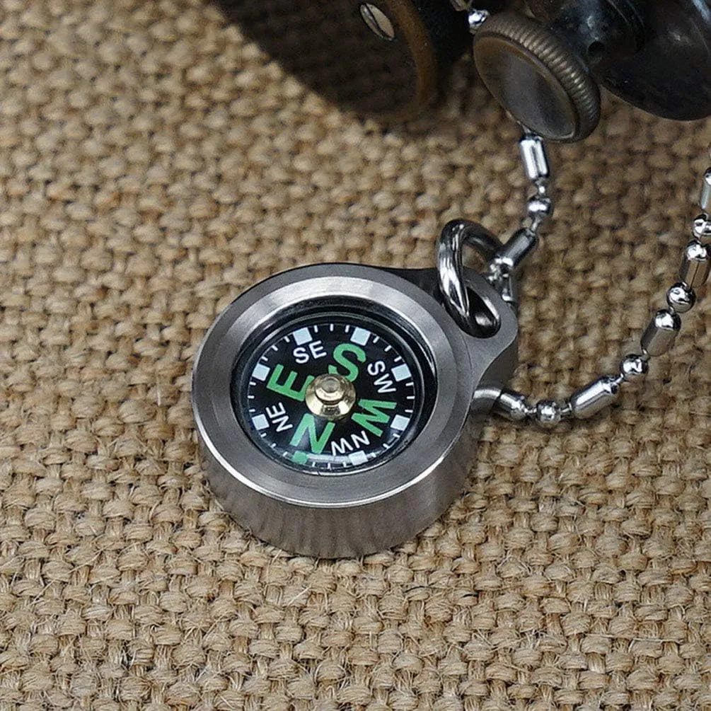 Mini Compass, Luminous Design, Outdoor Navigation Compass Tools for Camping, Hiking and Other Outdoor Activities(Gray)