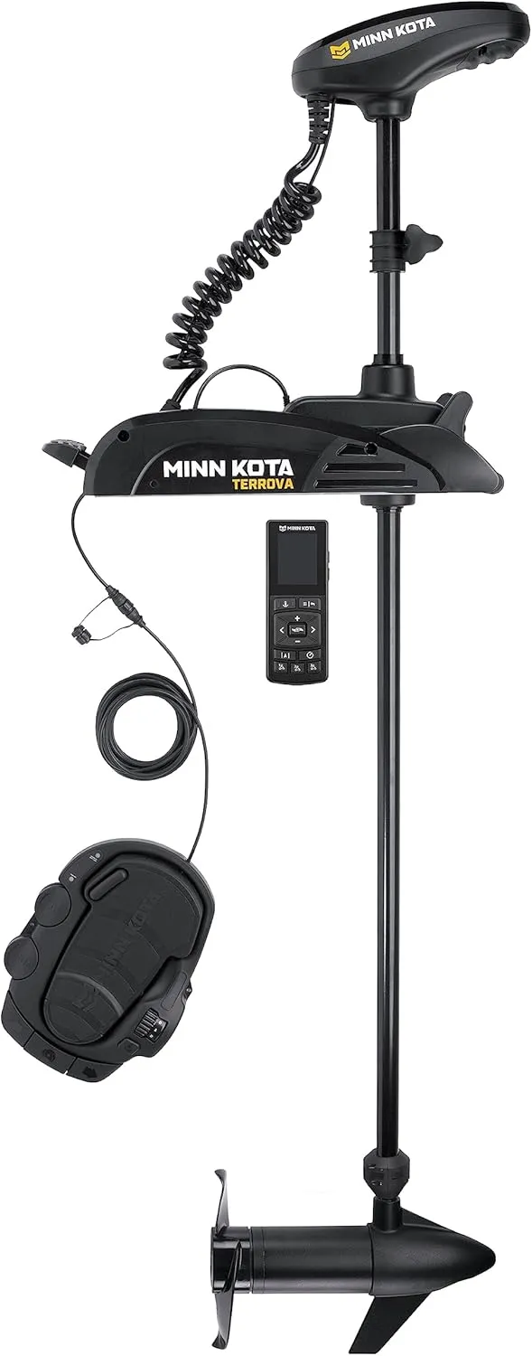 Minn Kota Terrova Bow-Mount Electric Trolling Motor with GPS, Spot-Lock, Dual Spectrum Chirp Sonar, 55 Lb. Thrust, 45 in. Shaft, Freshwater