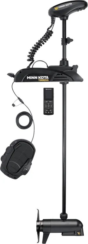 Minn Kota Terrova Bow-Mount Electric Trolling Motor with GPS, Spot-Lock, MEGA Down Imaging, 112 Lb. Thrust, 60 in. Shaft, Freshwater