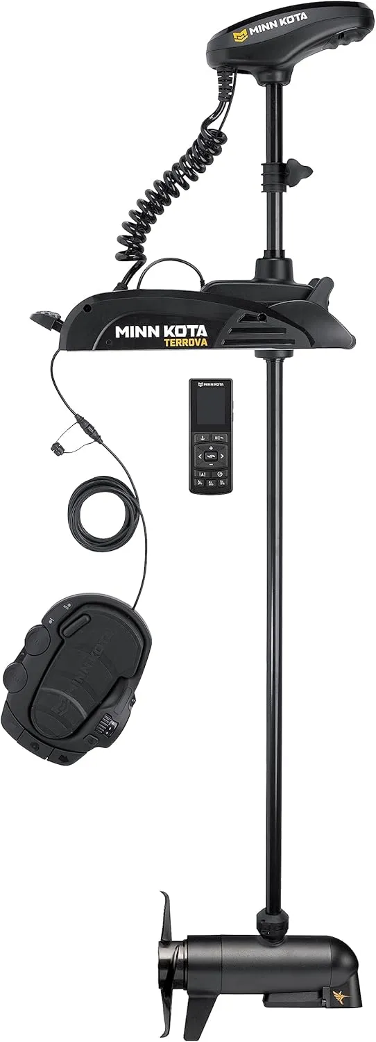 Minn Kota Terrova Bow-Mount Electric Trolling Motor with GPS, Spot-Lock, MEGA Down Imaging, 80 Lb. Thrust, 45 in. Shaft, Freshwater