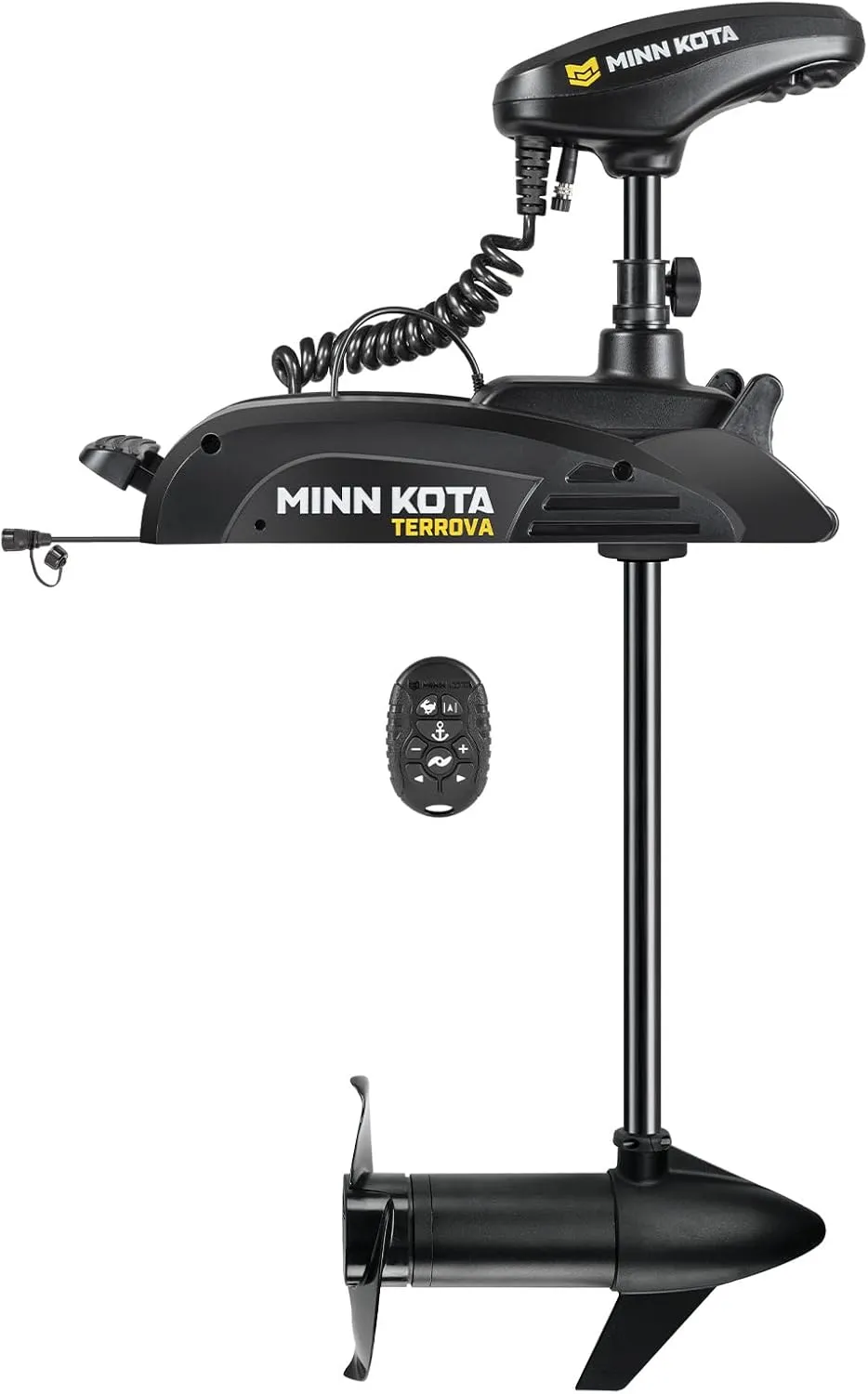 Minn Kota Terrova Kayak Freshwater Bow-Mount Electric Trolling Motor with GPS and Safety Switch Kit, 55 Lb. Thrust, 36 in. Shaft, Includes Wireless Micro Remote