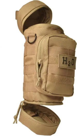 Molle Water Bottle Pouch - Molle Water Bottle Holder Fits Most 32 and 40 oz Bottles - Water Bottle Pouch for Backpack - Thicker Insulated Water Bottle Holster Keeps Drinks Cooler Longer