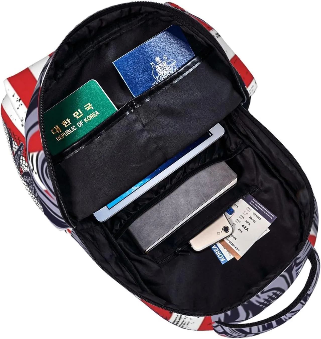 Motocross Dirt Bike American Flag Backpacks 15in Laptop Backpack Multipurpose Double Shoulder Bag For Men Women Gifts