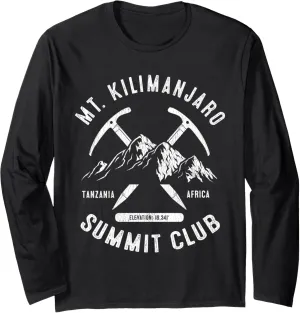 Mount Kilimanjaro Summit Club I Climbed Mt Kilimanjaro Long Sleeve T-Shirt