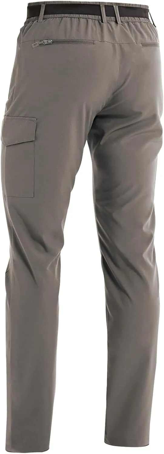 MOURCE Hiking Pants Men Lightweight Quick Dry - Water Resistant Stretch Cargo Travel Pants for Men with 6 Pockets