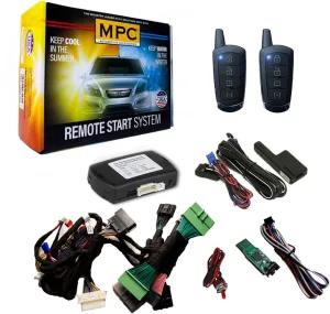 MPC 4-Button Remote Activated Remote Start Kit Compatible with 2019-2024 Nissan Altima - Push-to-Start - Gas - Plugin T-Harness - (2) Extended Range 4-Button 2-Way Remotes - USA Based Tech Support