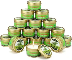 MTLEE 20 Pack Citronella Candles for Outdoor 3 oz Natural Soy Wax Candles with Citronella Oil, Each 20 Hour Burn Time, Portable Jar for Outdoor Indoor Use, Ideal for Summer, Camping, Picnic and Home