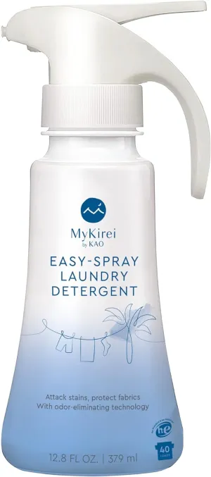 MyKirei by KAO Plant-Based Detergent, Concentrated Laundry Detergent, Easy-Spray Easy to Use Laundry Detergent 12.8 FL OZ
