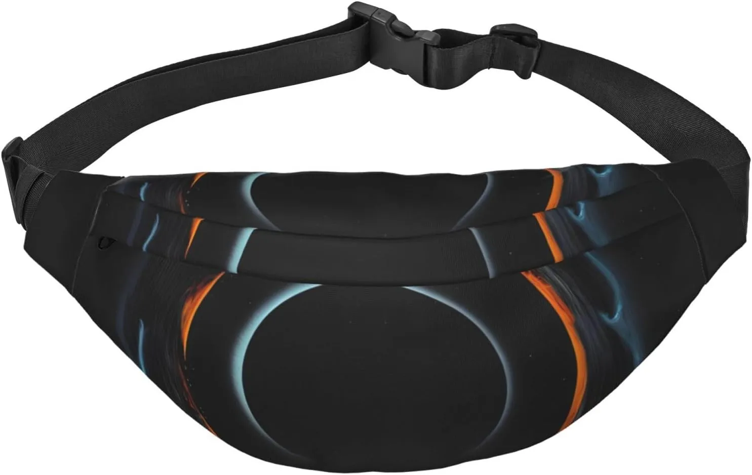 Mysterious Cosmic Black Holes Men'S And Women'S Waist Pack, Crossbody Bag With Adjustable Belt For Running, Traveling, Sports, Hiking