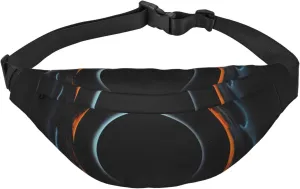 Mysterious Cosmic Black Holes Men'S And Women'S Waist Pack, Crossbody Bag With Adjustable Belt For Running, Traveling, Sports, Hiking