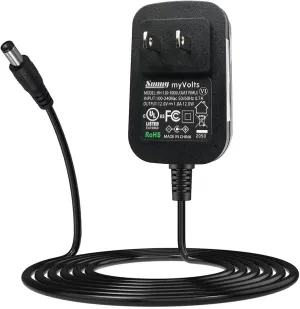MyVolts 12V Power Supply Adaptor Compatible with Fostex MR-8 Digital Multitracker - US Plug