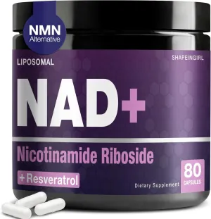 NAD  Supplement - NAD Nicotinamide Riboside Resveratrol 900mg, Liposomal NAD Plus for Men and Women, NR Supplement Support for Energy Anti-Aging Focus