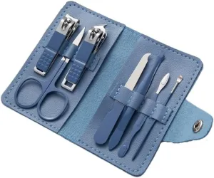 Nail Clipper Set 7-Piece Nail Tool Nail Clipper for Home Use Manicure Set(Blue)