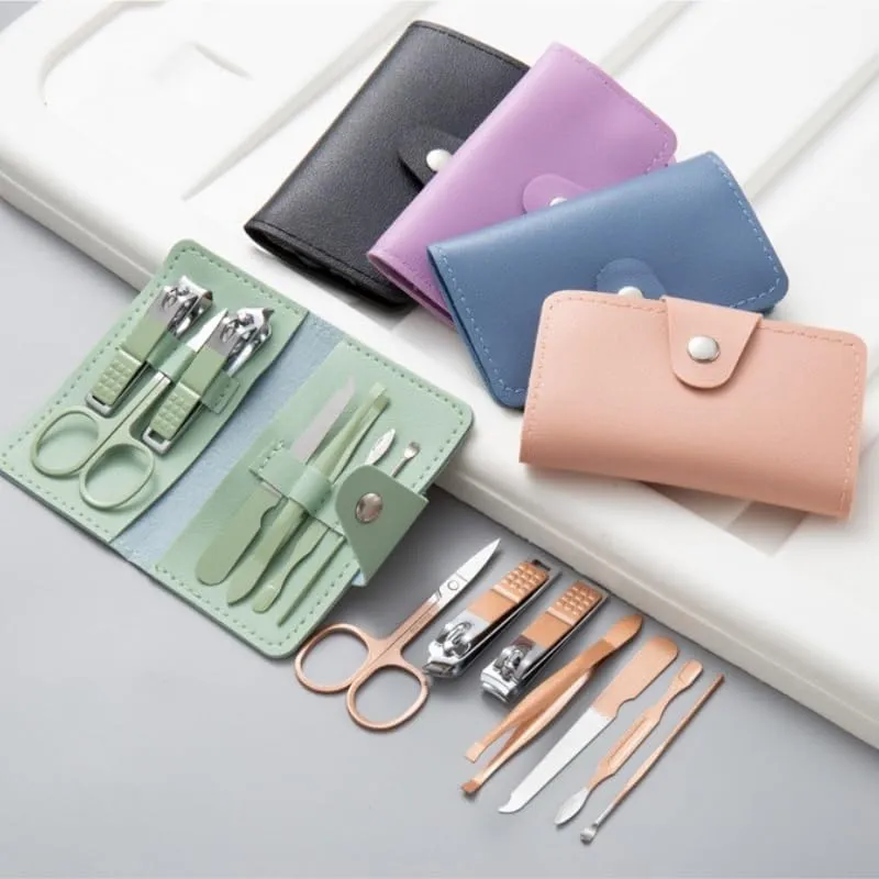 Nail Clipper Set 7-Piece Nail Tool Nail Clipper for Home Use Manicure Set(Blue)