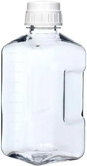 Nalgene Sustain Tritan BPA-Free Growler Bottle Made with Material Derived from 50% Plastic Waste (using ISCC certified mass balance), 64 OZ, Clear