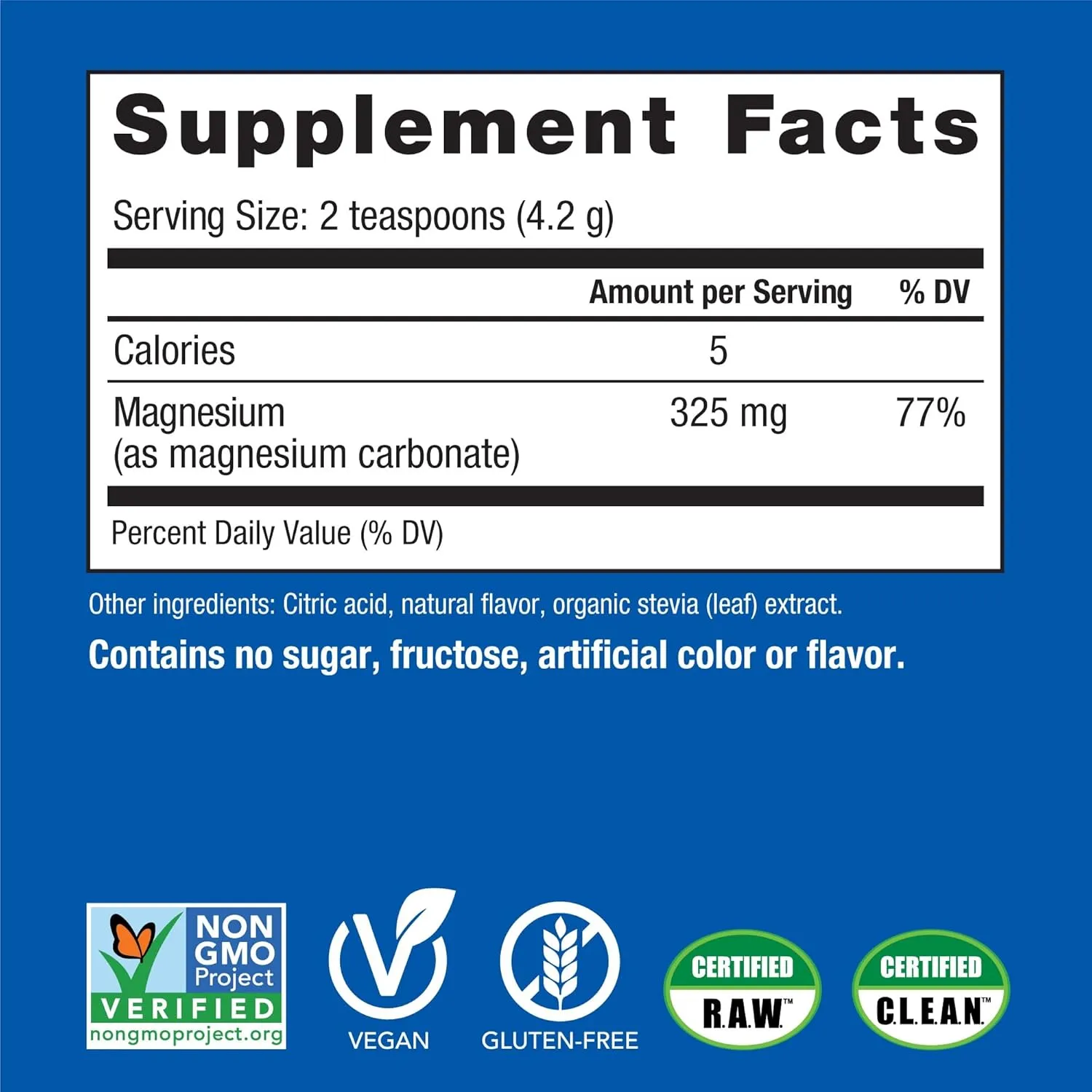 Natural Vitality Calm, Magnesium Supplement, Anti-Stress Drink Mix Powder, Gluten Free, Vegan, & Non-GMO, Cherry, 8 oz
