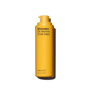 Nécessaire The Mineral Sunscreen SPF 30 PA   . For The Body. Broad Spectrum. Zinc Oxide, Hyaluronic Acid, Niacinamide. Hydrate. Protect Against Sun Damage   Premature Aging. Dermatologist-Tested 5.1oz
