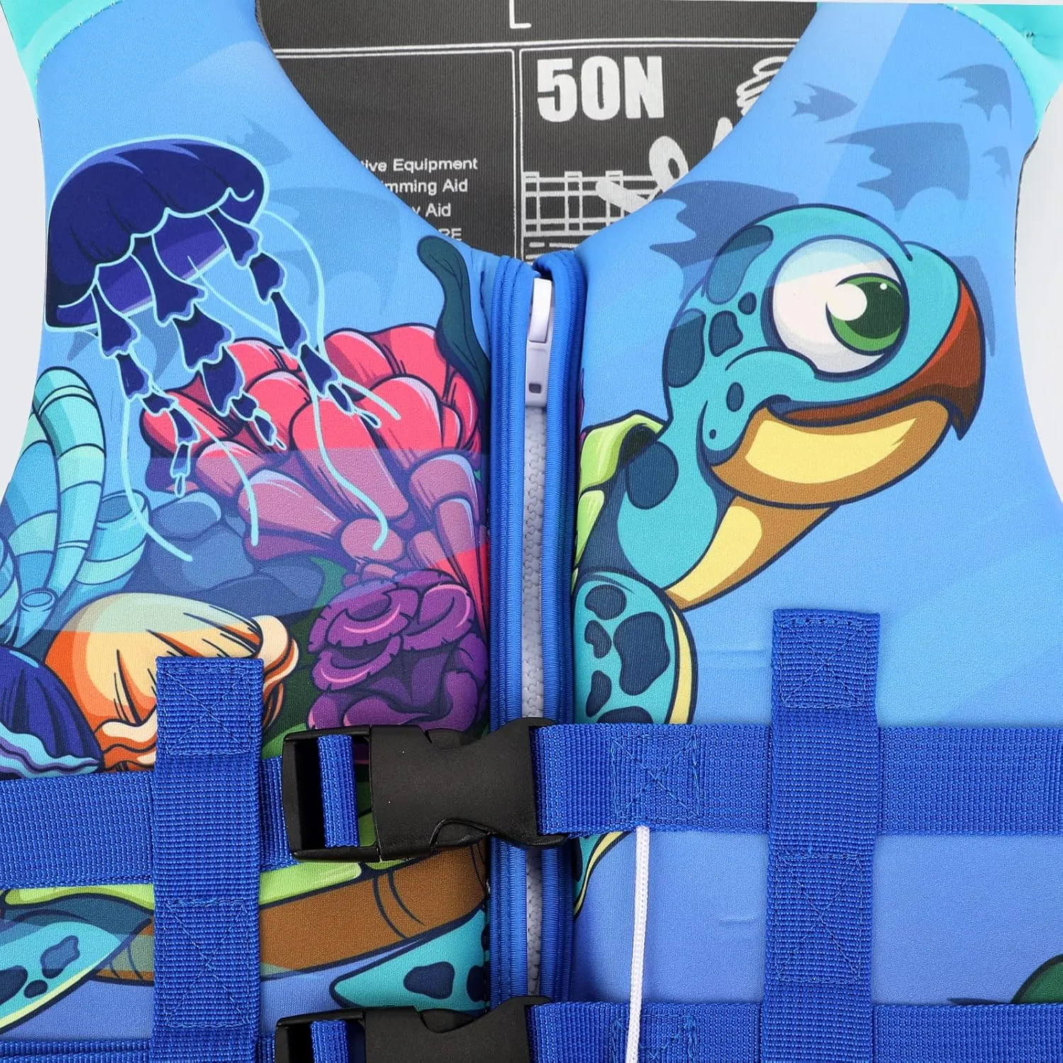 Neoprene Toddler Swim Vest for Children, Kids Swim Jacket Toddler Floaties Swimming Aid for 1-9 Years Old Boys and Girls