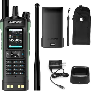 New BAOFENG DM32 Walkie Talkie DMR GPS 10W Programming Multi Band Wireless Copy Frequency Type-C DM-32UV Ham 2 Way Ra