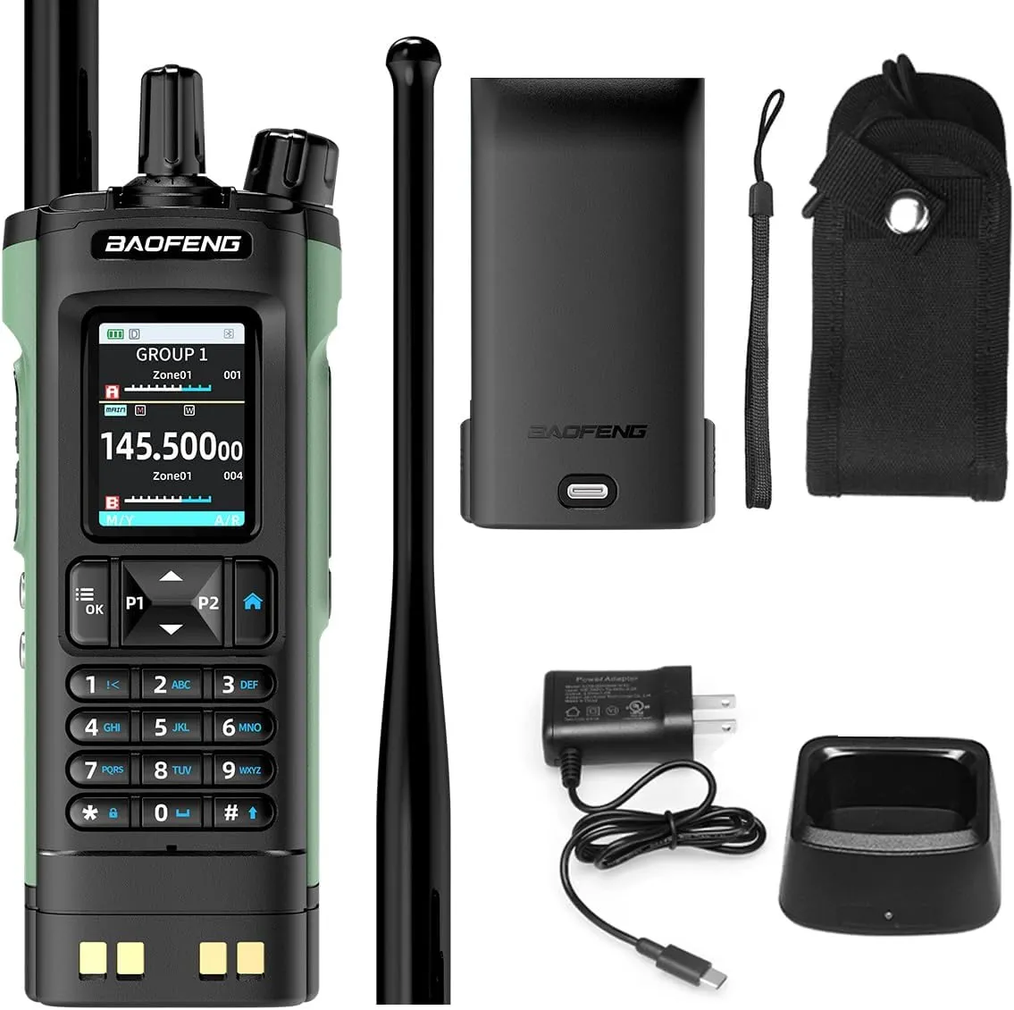 New BAOFENG DM32 Walkie Talkie DMR GPS 10W Programming Multi Band Wireless Copy Frequency Type-C DM-32UV Ham 2 Way Ra