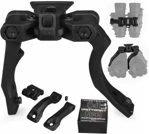 New Reinforced Upgraded Version Night Vision Bridge with Adjustable Field of View for pvs14 Support 2 Optical Night Visions or 1 Digital Night Vision (British Standard)