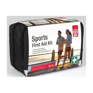 New ST JOHN AMBULANCE Sports First Aid Kit, With Sprain/Strain Course #604004