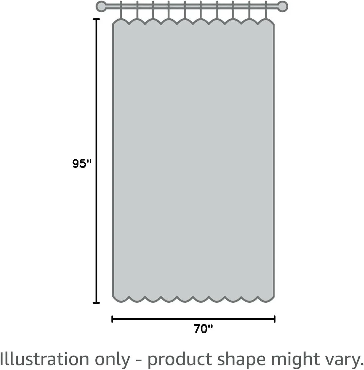 NICETOWN Patio Door Curtain Vertical Blinds, Reduce Sunlight Grommet Top Room Divider Curtain Panel Screen Partitions for Furniture Protecting (Cloud Grey, 70 inches Wide x 95 inches Long)